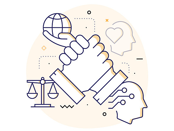 Business Ethics Related Line Icons. Vector Symbol Illustration.