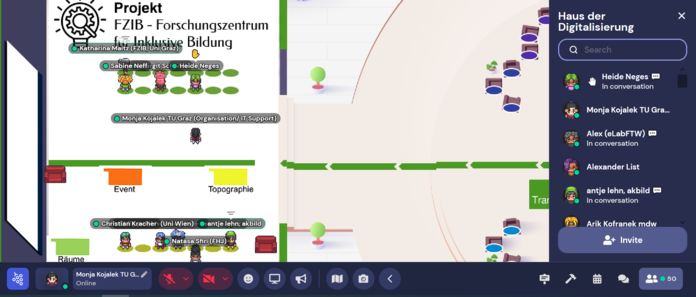 ein weiterer Screenshot aus Gather.town